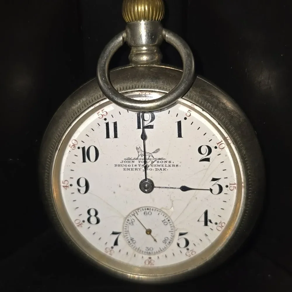 Emery So. Dak Vintage Men'sPocket Watch! 1920' or 30's